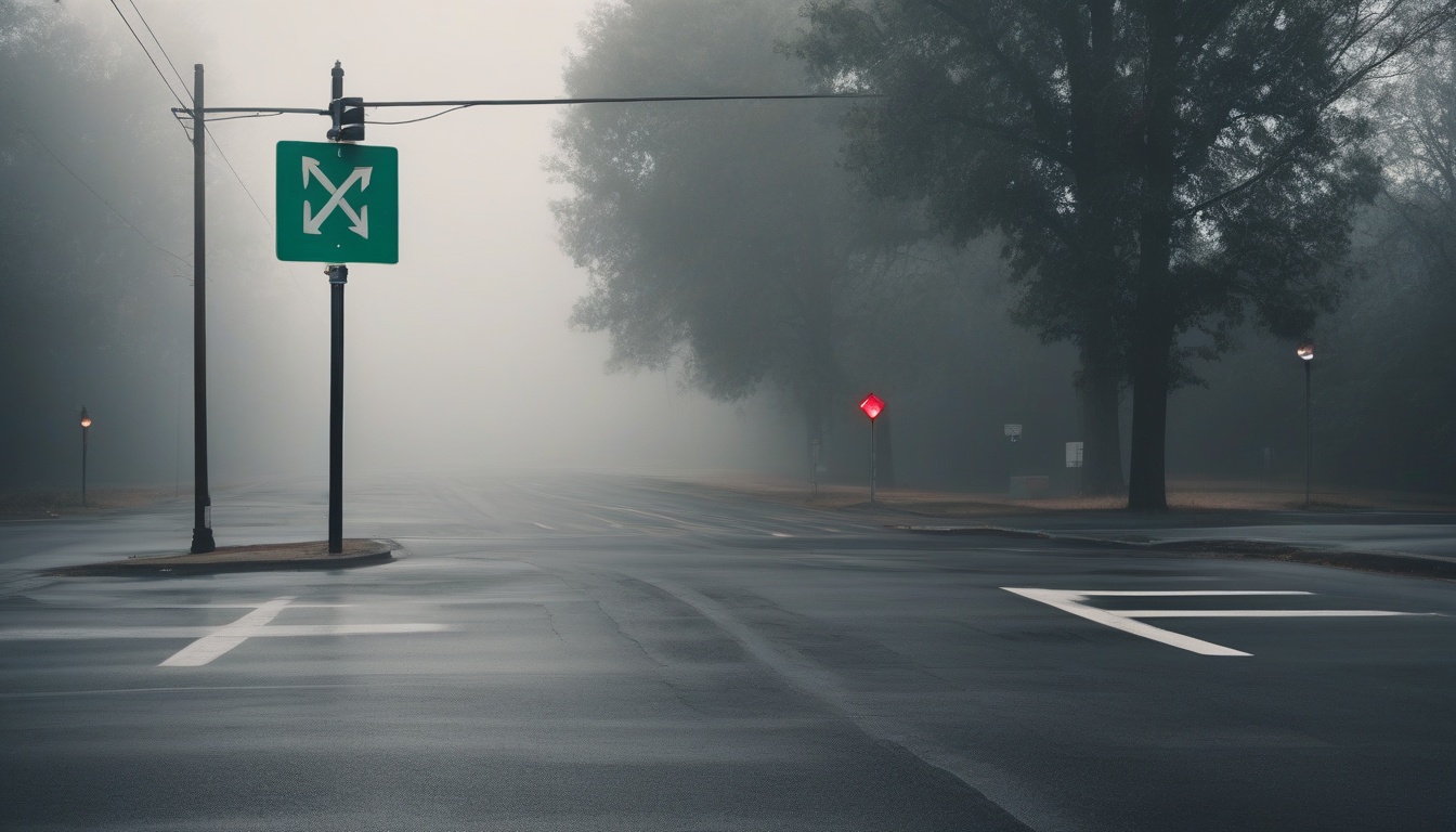 빈 노트와 펜, 옆에 알림이 뜬 스마트폰이 놓여 있는 책상