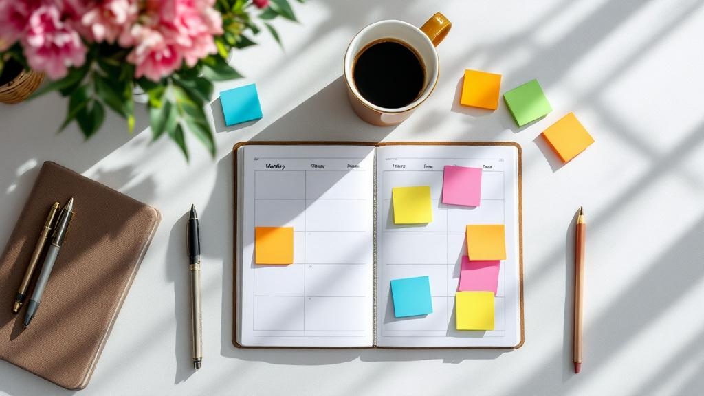 주간 목표 점검 체크리스트와 진행 현황 대시보드