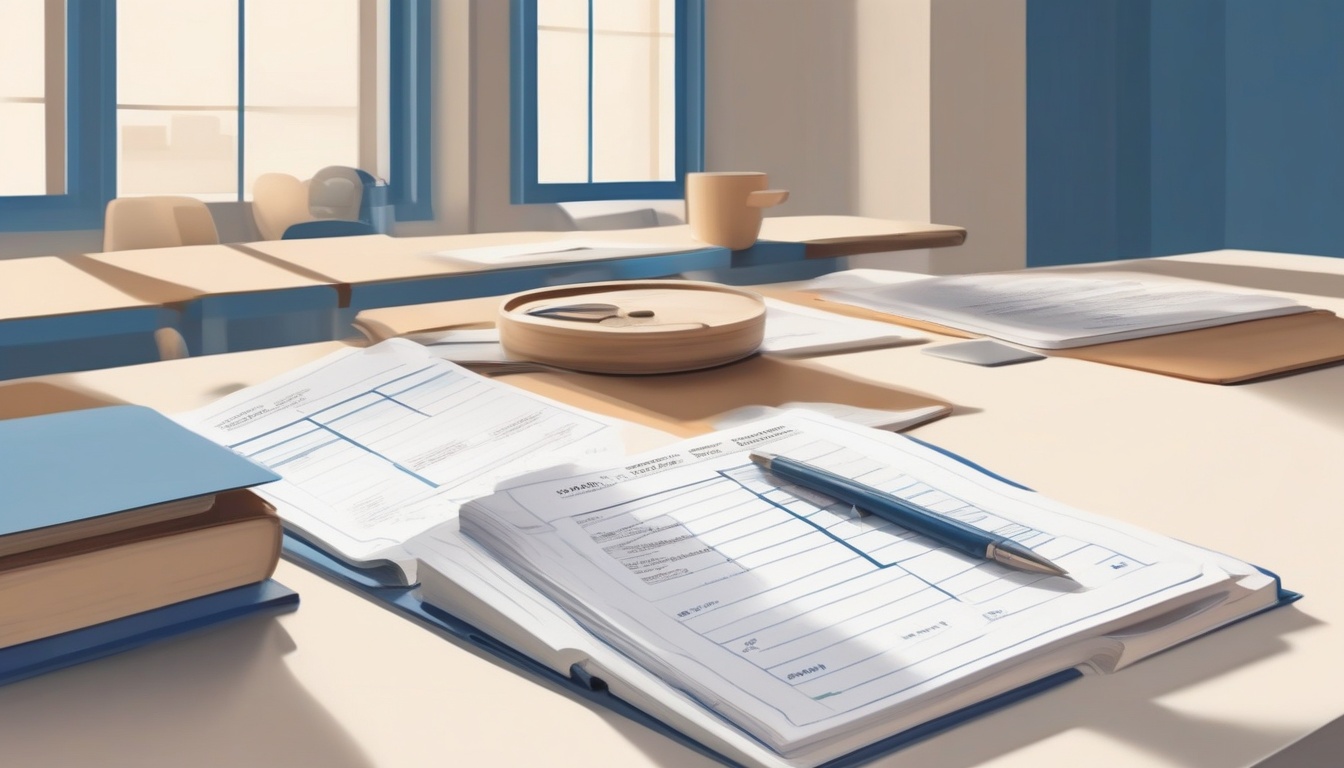 Clean modern illustration comparing two accounting books ...
