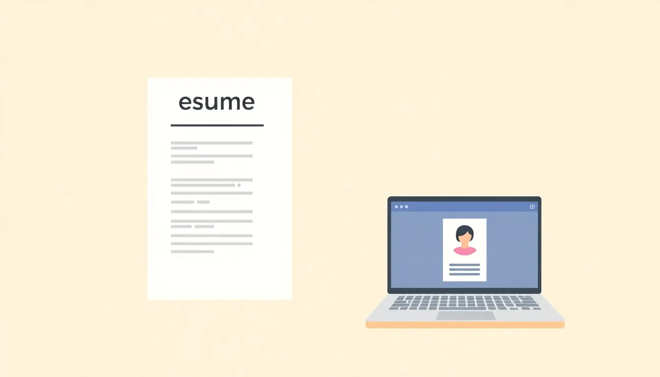 A of a resume document