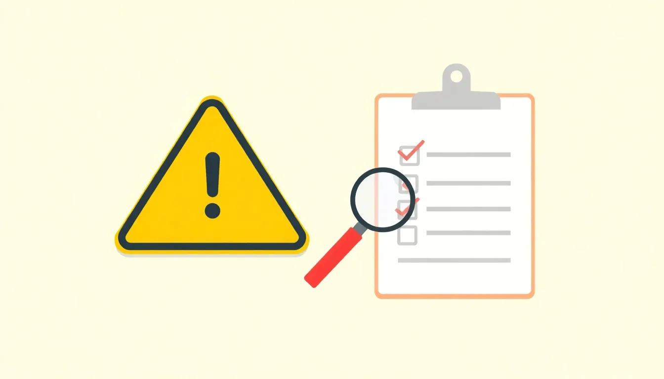 A of a warning triangle sign