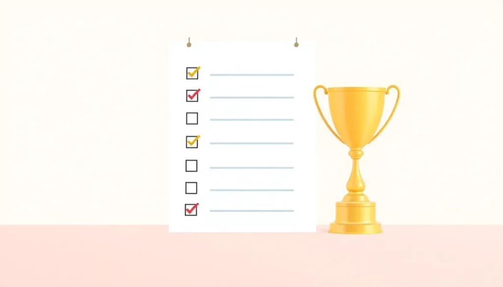 모든 항목이 체크된 체크리스트