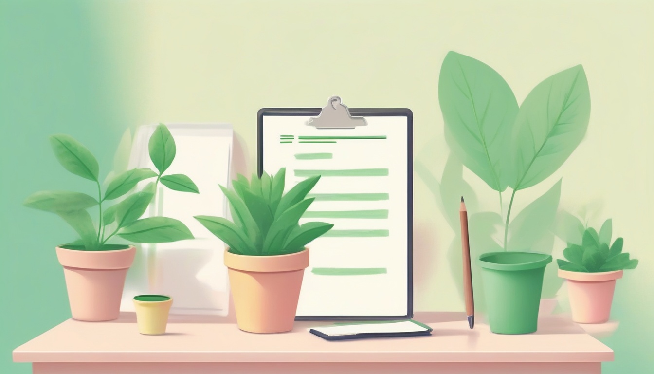 A of a checklist with green checkmarks