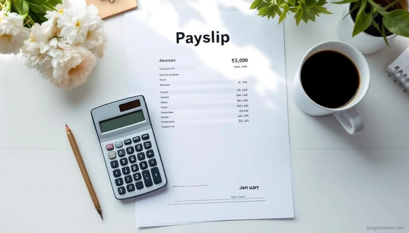 13월의 월급 착각 — 급여명세서와 계산기