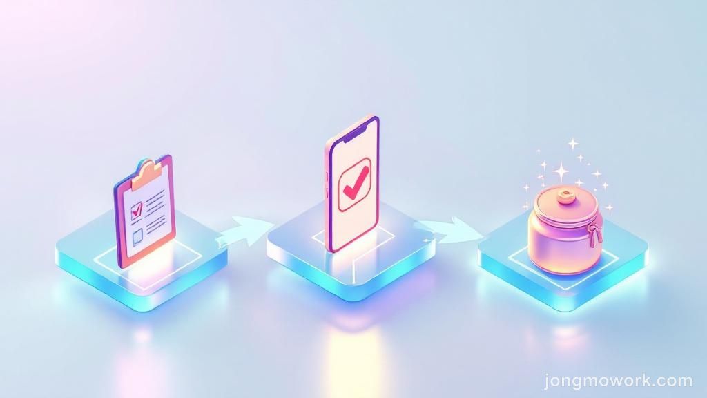 공식 전환 신청 절차를 안내하는 정부 건물