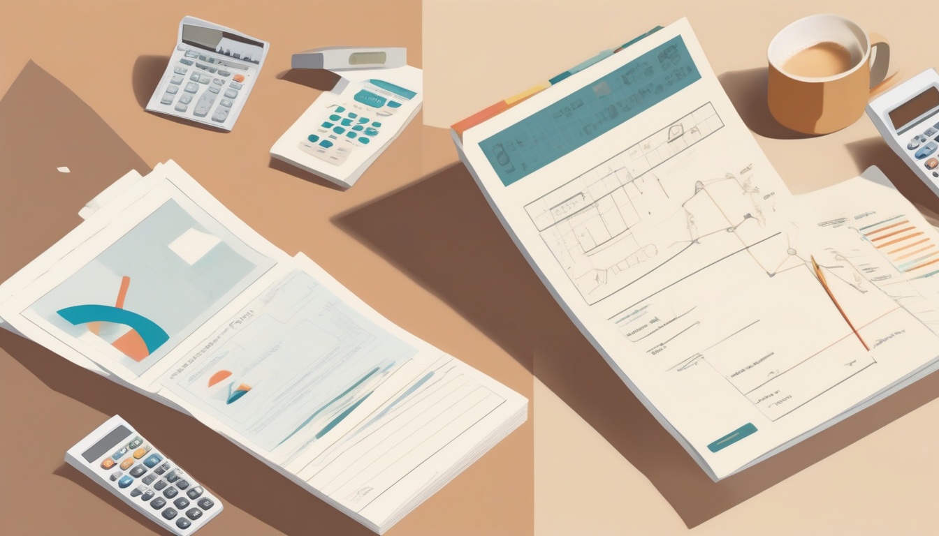 A of two side-by-side comparison documents with different...