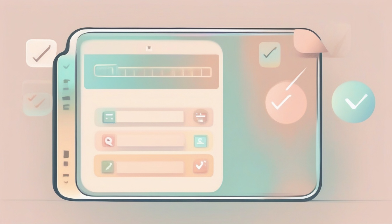 A of a smartphone screen showing a checklist with five ch...