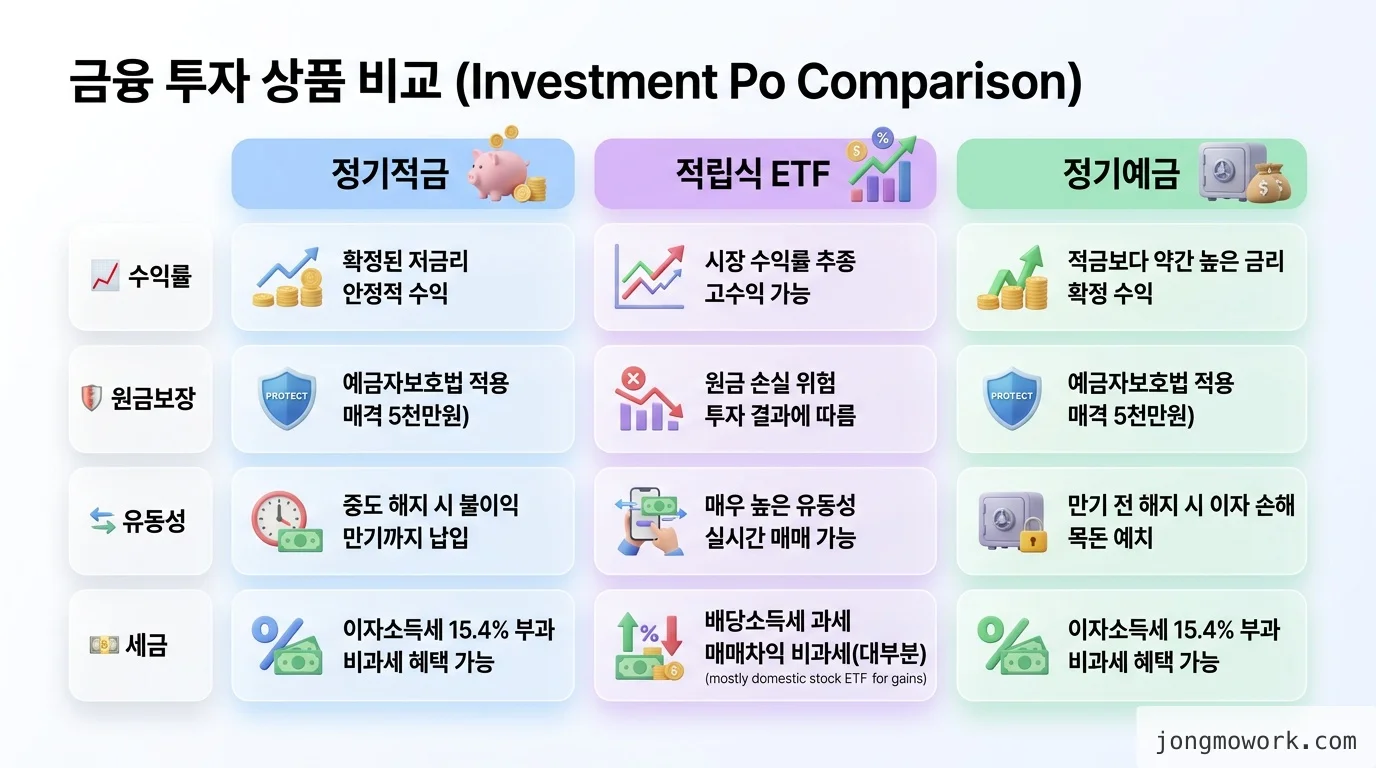 직접 정리한 comparison 비교 인포그래픽