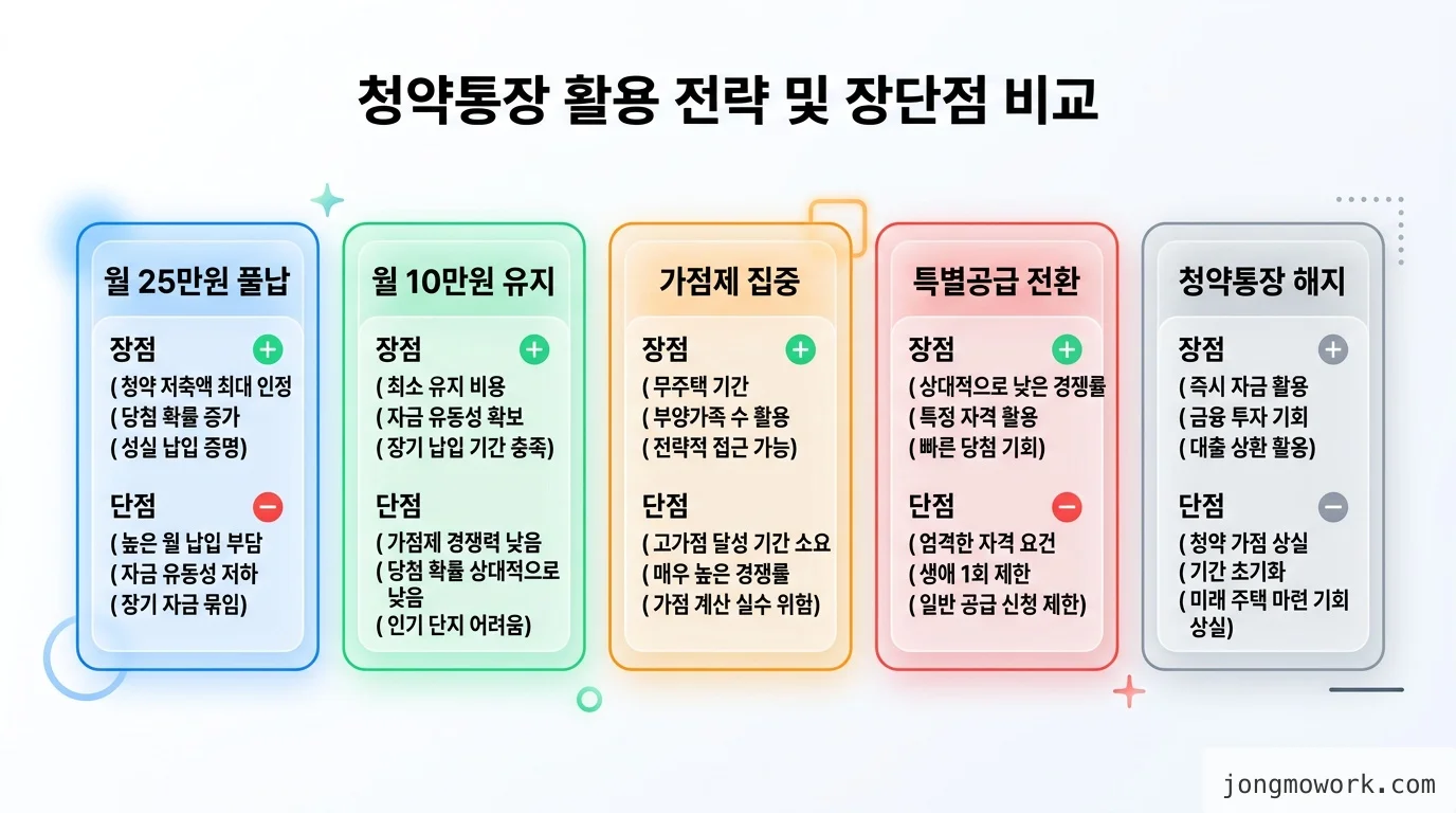 직접 정리한 pros-cons 비교 인포그래픽