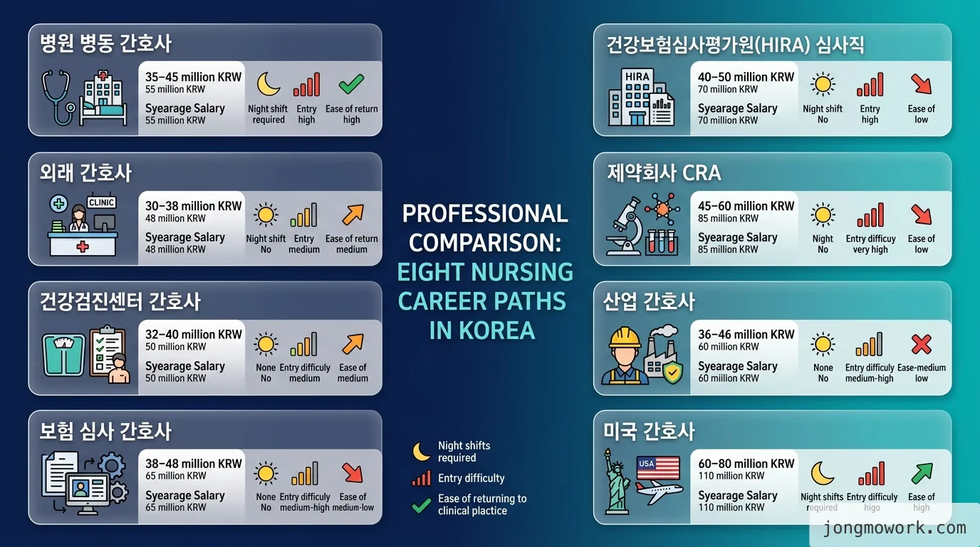 간호사 이직 준비 7단계 — 72.1%가 이직을 고민하는 시대, 손해 보지 않고 옮기는 법