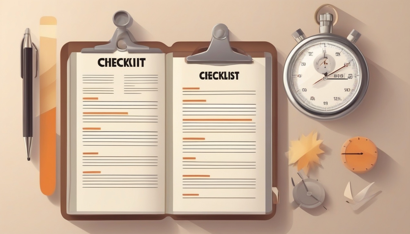 A clean illustration of a clipboard with a checklist next...