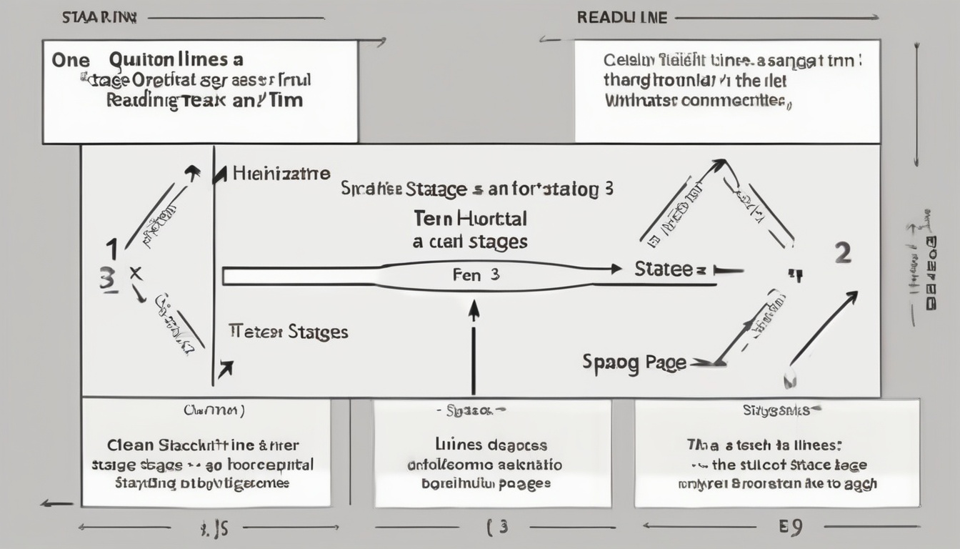 DIAGRAM showing the three-stage progression of quantum re...