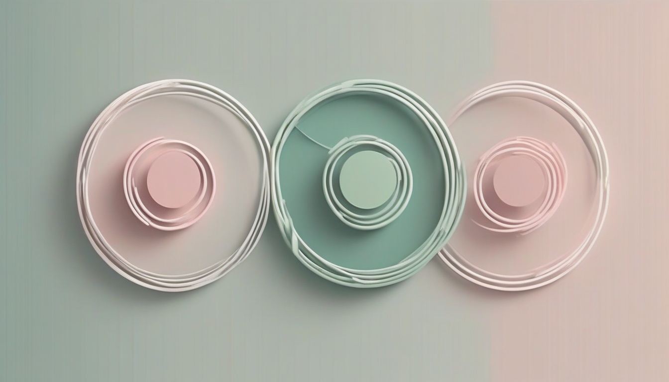 A clean conceptual diagram on warm white background: thre...