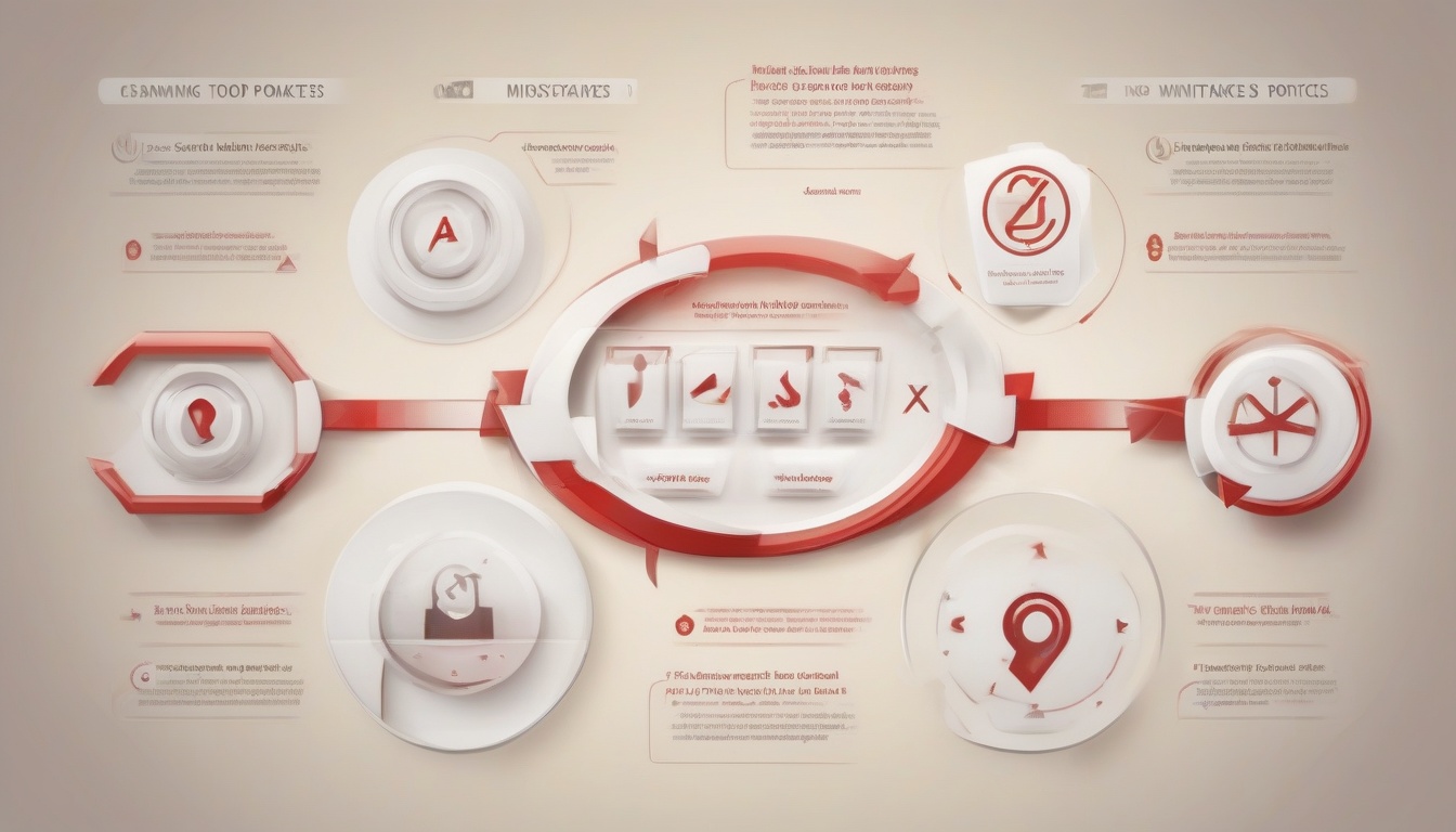 A flat warning infographic showing five common portfolio ...